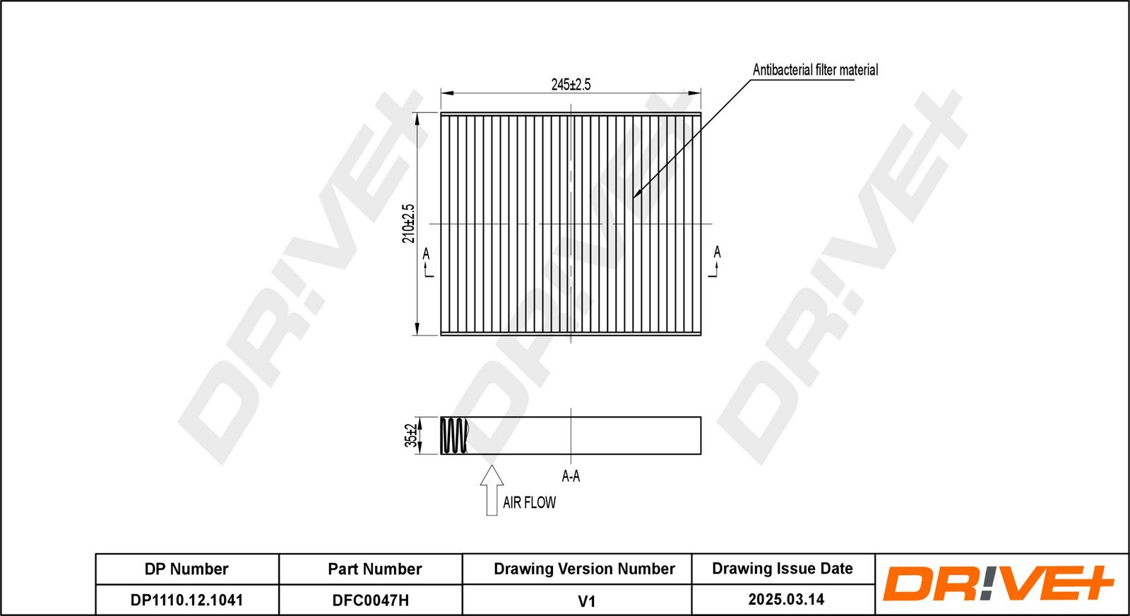 Фильтр, воздух во внутренном пространстве