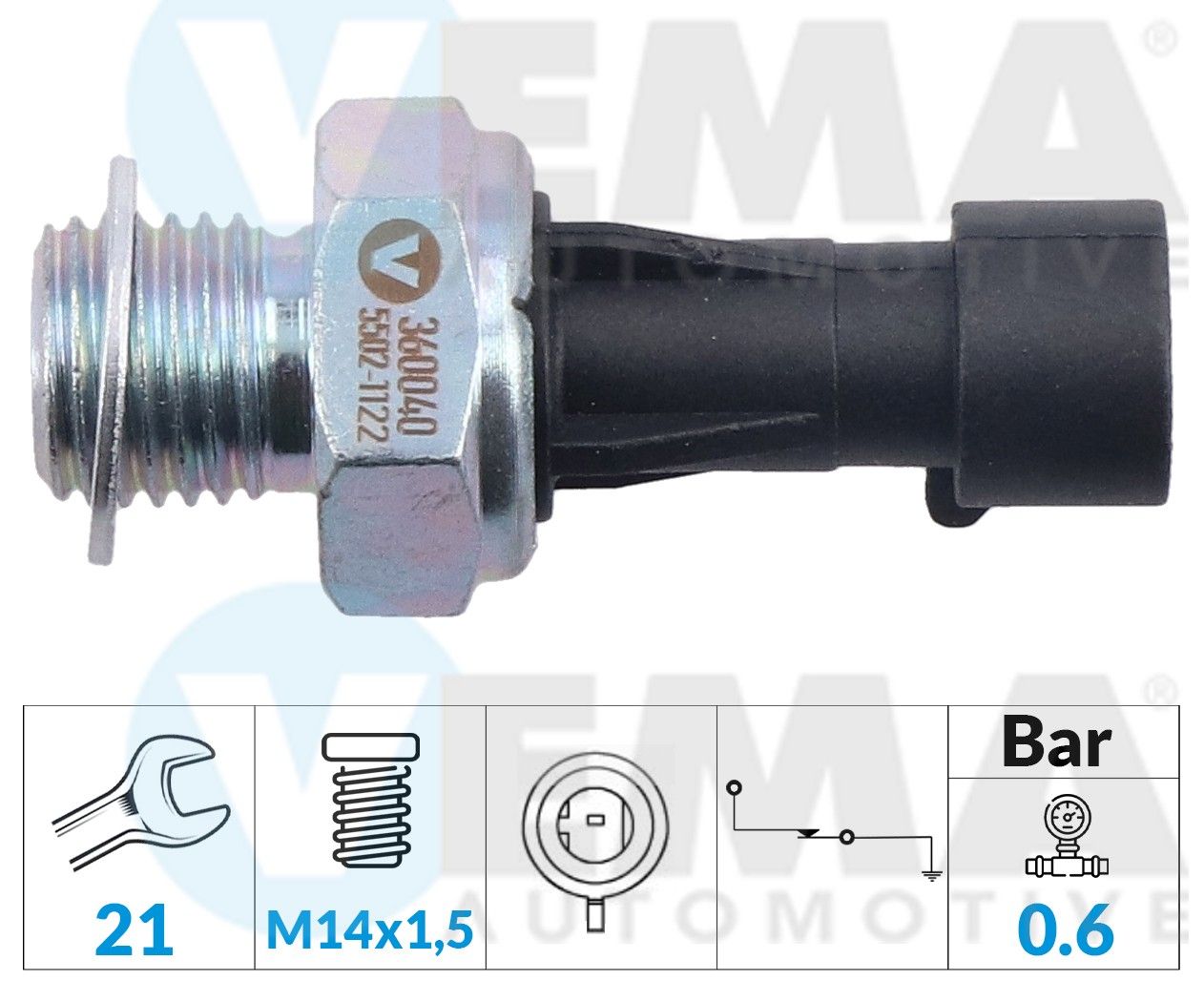 Włącznik ciśnieniowy oleju VEMA 360040