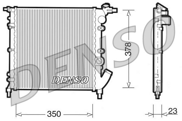 Chłodnica, układ chłodzenia silnika DENSO DRM23003