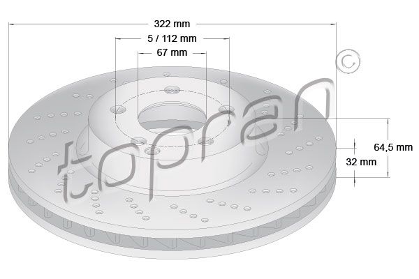 Tarcza hamulcowa TOPRAN 408 830