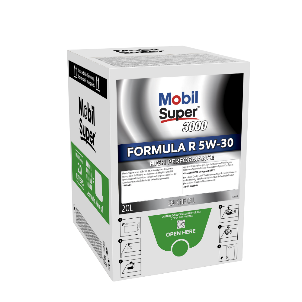 Motorový olej Mobil Super 3000 Formula R 5W-30, 20L - Bag in box