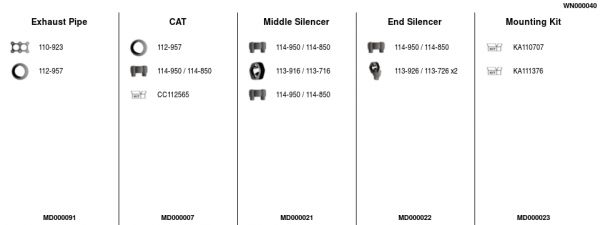 Układ wydechowy FA1 WN000040