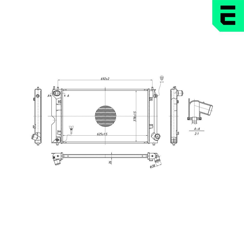 Radiator, racire motor ERA 673299