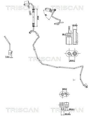 conducta presiune variabila,aer conditionat TRISCAN 9010 29122
