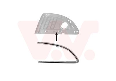 Baguette et bande protectrice, grille de radiateur