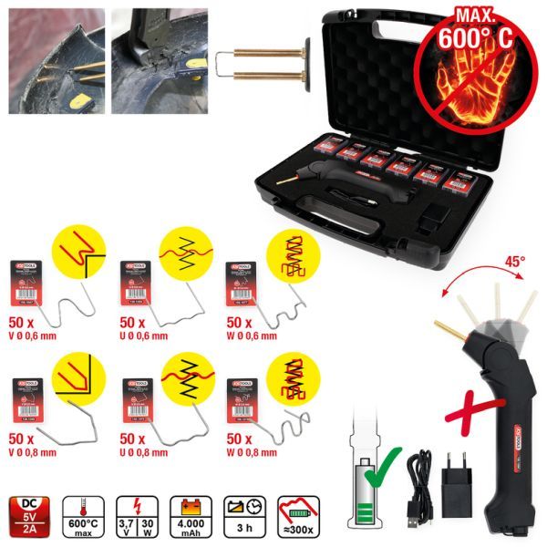 Set reparat material plastic KS TOOLS 150.1065
