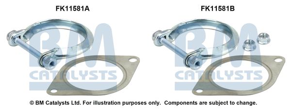 zestaw montażowy, filtr sadzy / filtr cząstek stałych BM CATALYSTS FK11581