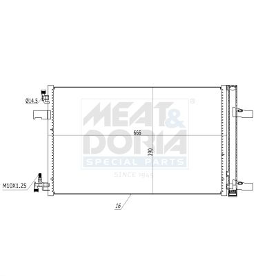 Skraplacz, klimatyzacja MEAT & DORIA 991061