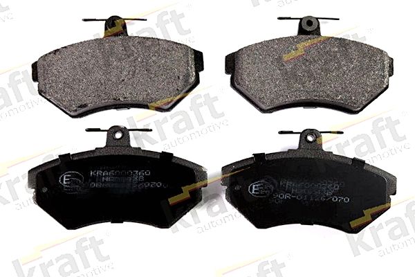 Sada brzdových destiček, kotoučová brzda KRAFT AUTOMOTIVE 6000360