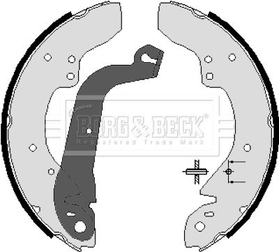 Zestaw szczęk hamulcowych BORG & BECK BBS6037