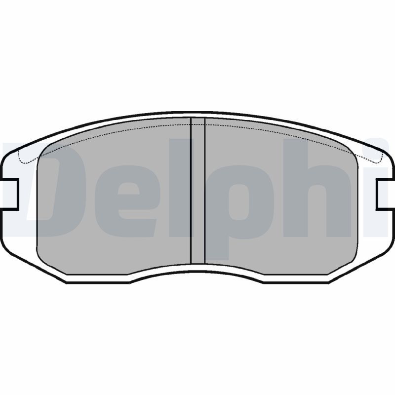 Zestaw klocków hamulcowych, hamulce tarczowe DELPHI LP736