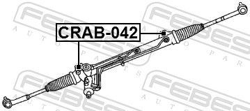 Levně Uložení, řídicí mechanismus FEBEST CRAB-042