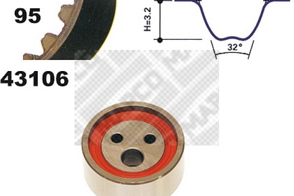 Zestaw paska rozrządu MAPCO 23106