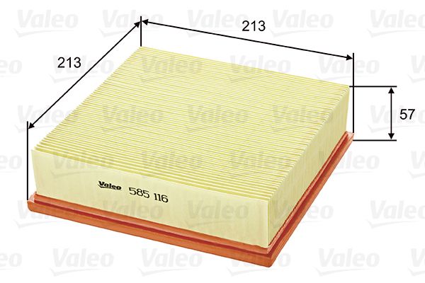 Vzduchový filter VALEO 585116