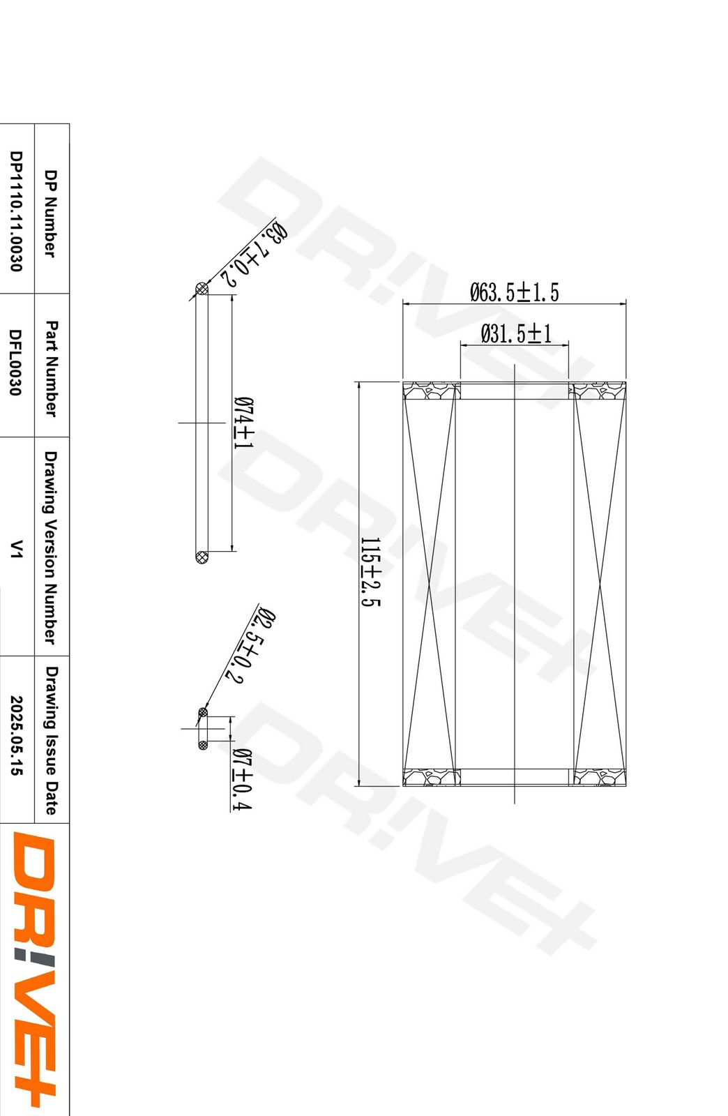 Filtru ulei Dr!ve+ DP1110.11.0030