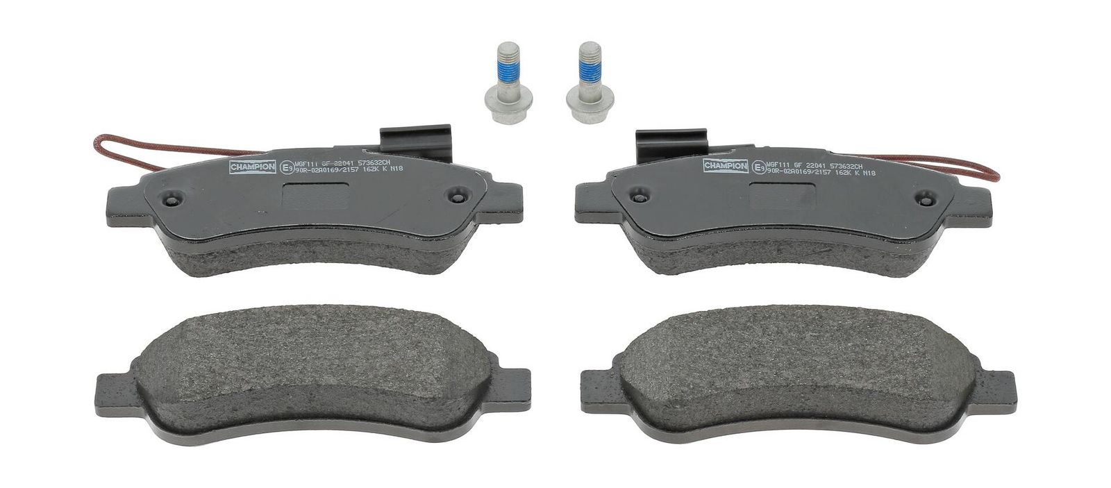 set placute frana,frana disc CHAMPION 573632CH