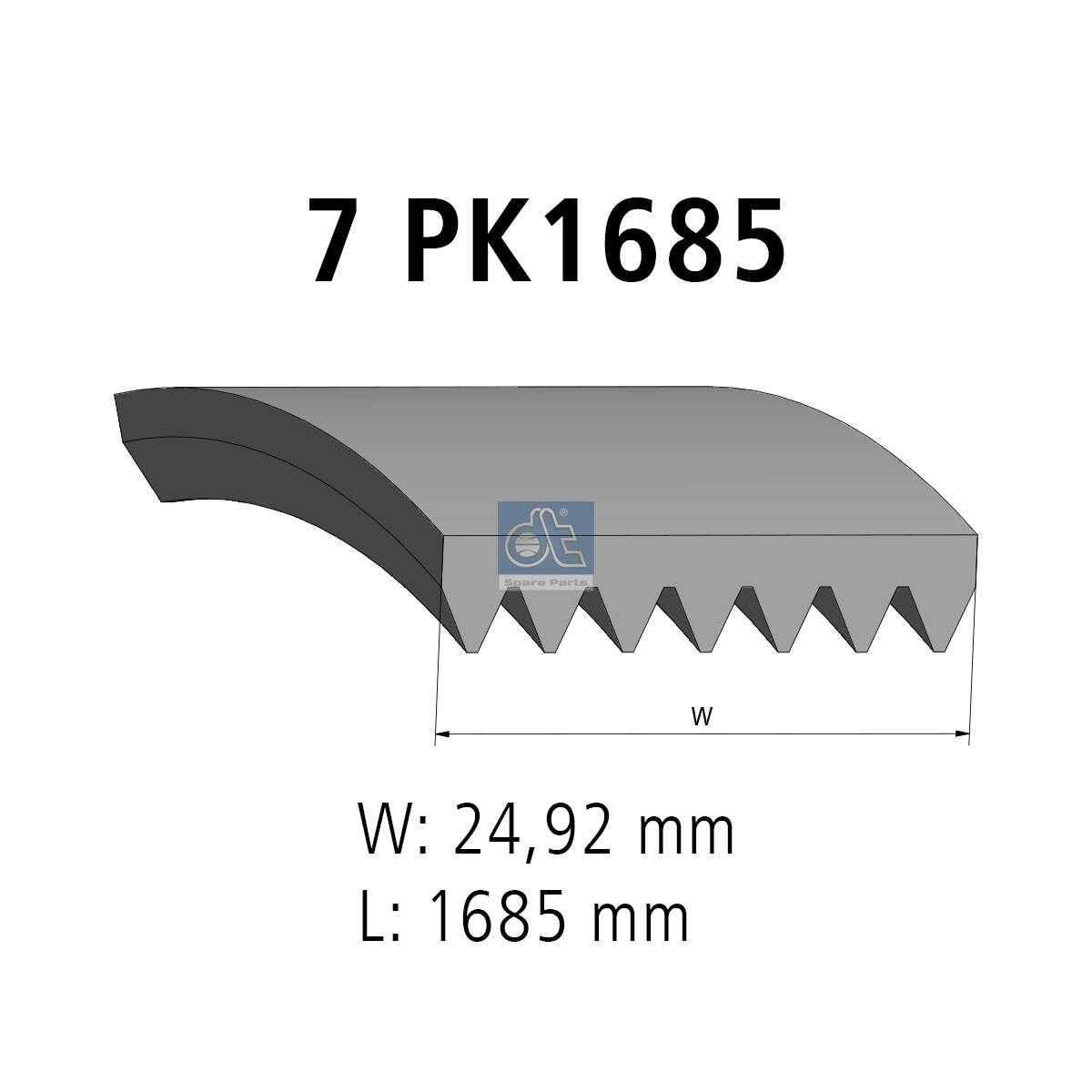 Curea transmisie cu caneluri DT Spare Parts 6.31544