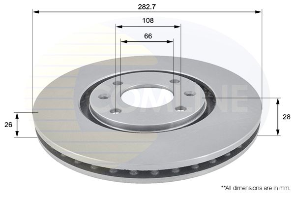 Tarcza hamulcowa COMLINE ADC1509V