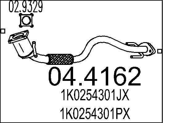 Katalizator MTS 1K0254301JX
