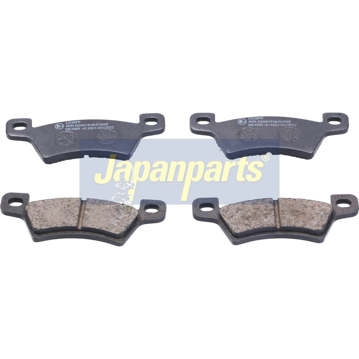 set placute frana,frana disc JAPANPARTS PP-MC08