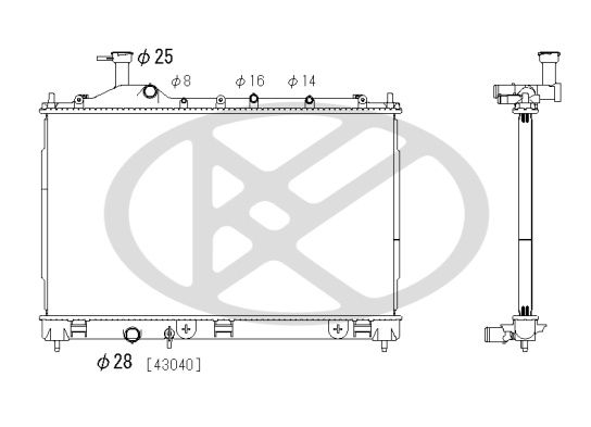 Radiator, racire motor KOYORAD PL032975