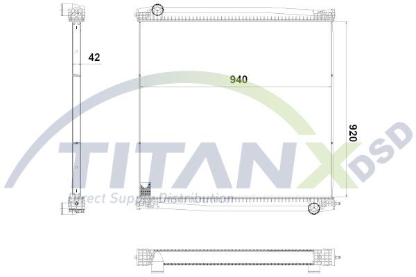 Radiator, racire motor TITANX RX609033