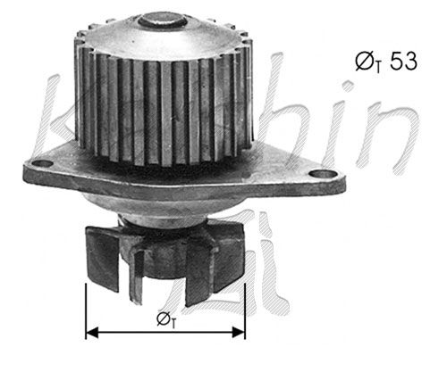 Pompa wody, chłodzenie silnika CALIBER WPC344