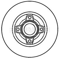 Tarcza hamulcowa BORG & BECK BBD5939S