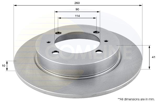 Tarcza hamulcowa COMLINE ADC0355