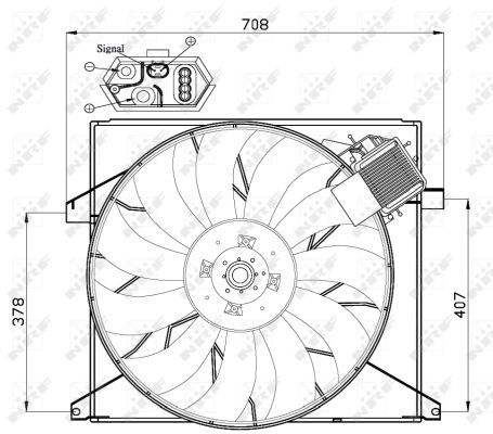 Ventilateur, refroidissement du moteur