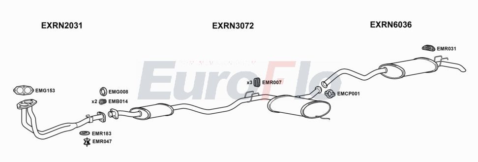 Układ wydechowy EUROFLO RN21202001A00