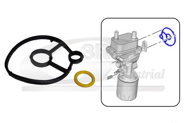 Set garnituri, radiator ulei 3RG 76210