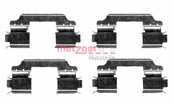 Set accesorii, placute frana METZGER 109-1654