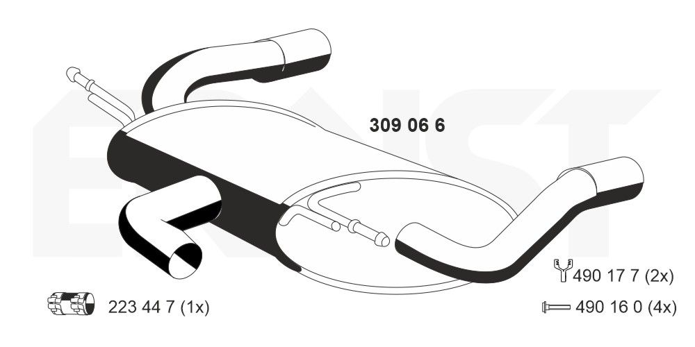 Toba esapament finala ERNST 309066