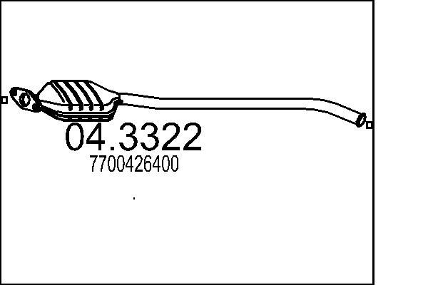 Katalizator MTS 04.3322