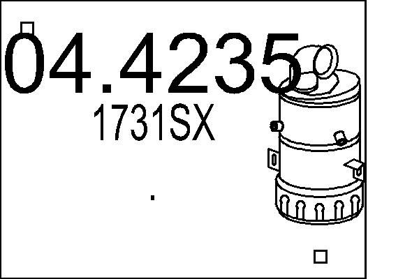 Katalizator MTS 1731SX