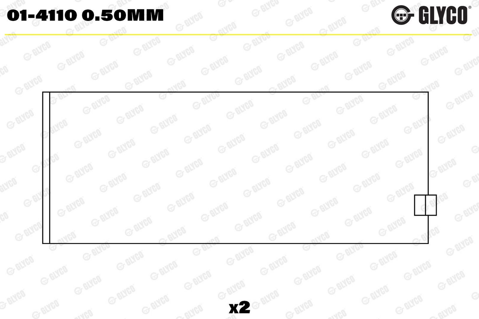 Cuzinet bielă GLYCO 01-4110 0.50mm