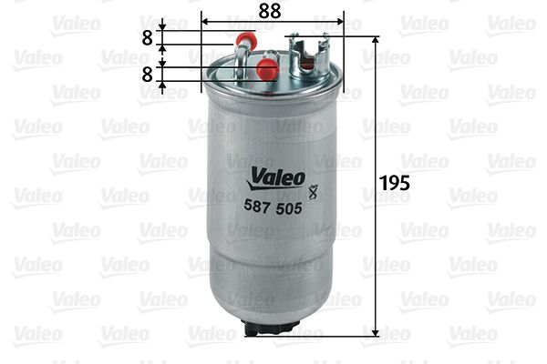 Palivový filtr VALEO 587505