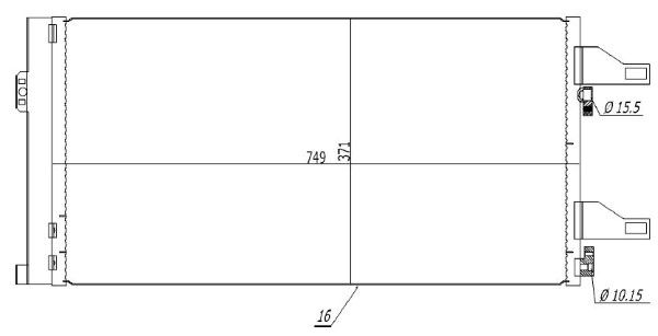 Condensator, climatizare MTR 13054640