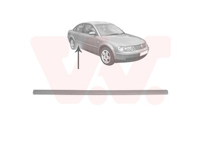 Levně Ozdobná / ochranná lišta, dveře VAN WEZEL 5836406