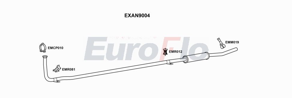 Układ wydechowy EUROFLO ANMIN102018