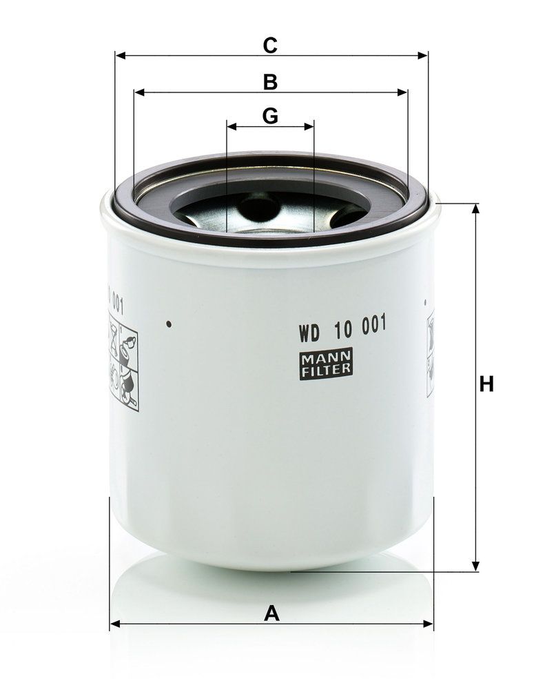 Levně Olejový filtr MANN-FILTER WD 10 001 x