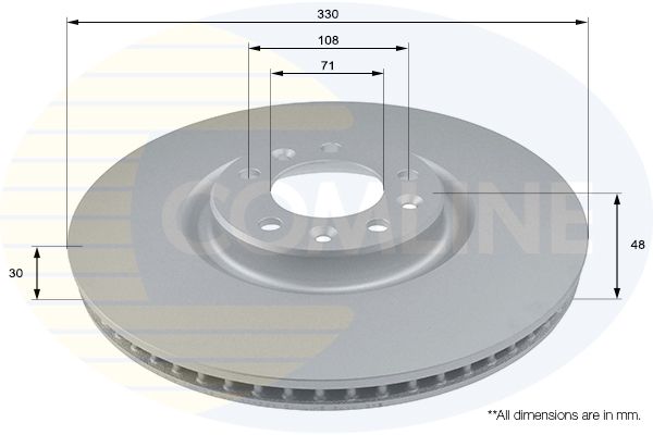 Tarcza hamulcowa COMLINE ADC2731V