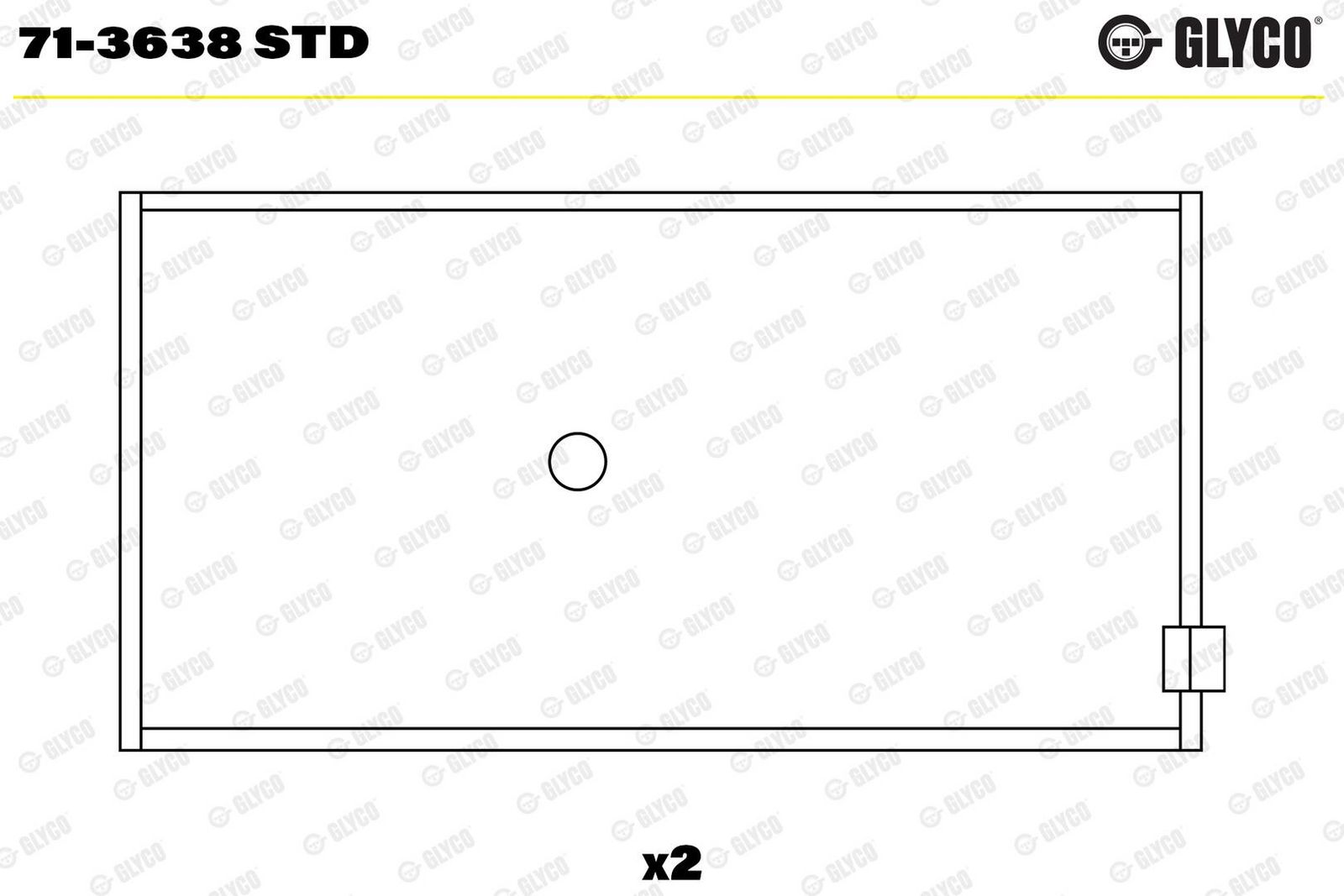 Cuzinet bielă GLYCO 71-3638 STD
