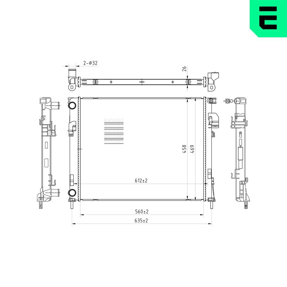 Radiator, racire motor ERA 673131