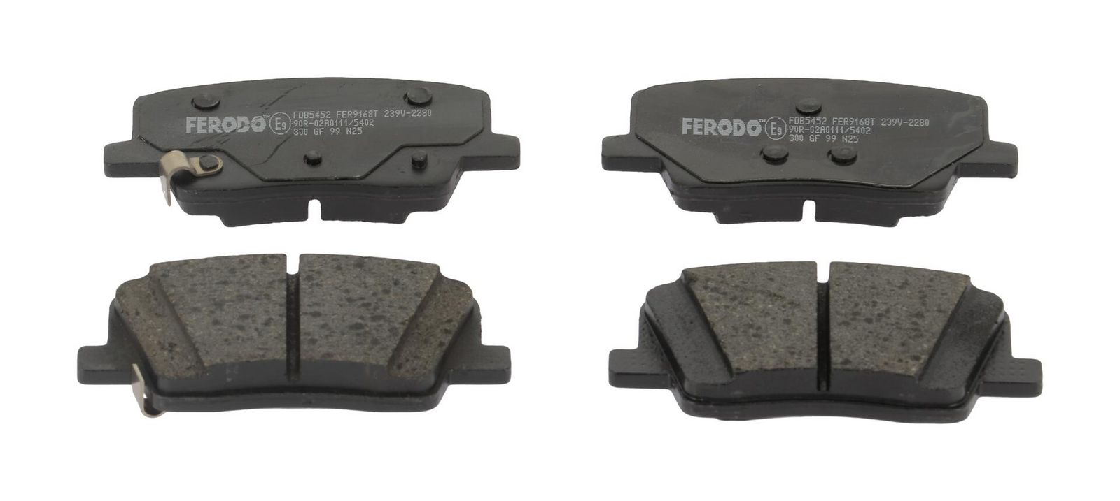 set placute frana,frana disc FERODO PREMIER ECO FRICTION FDB5452