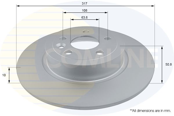 Tarcza hamulcowa COMLINE ADC1286