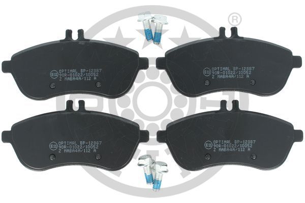 Zestaw klocków hamulcowych, hamulce tarczowe OPTIMAL BP-12387