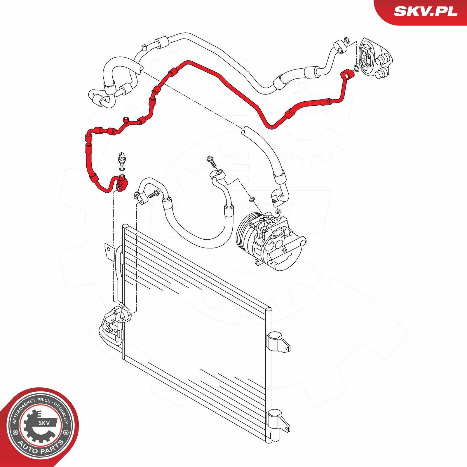 conducta presiune variabila,aer conditionat ESEN SKV 43SKV554