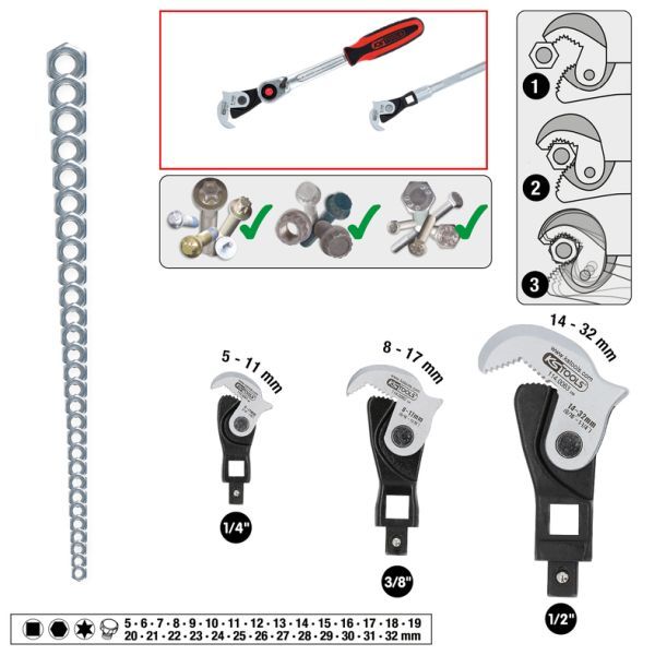 Cheie multifunctionala KS TOOLS 114.0060